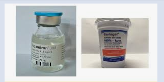 Contraste hidrossolúvel vs sulfato de bário